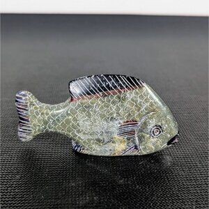Hand Carved / Painted Small Fish Sculpture
